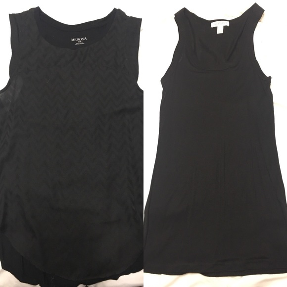 Bundle of  2 Black Tanks - Picture 1 of 1